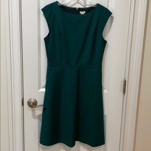 NWT j crew dress in beautiful blue green.